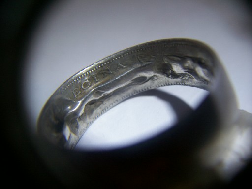 Coin-Puzzle-|-Canadian-Coin-Spooned-Into-Silver-Ring